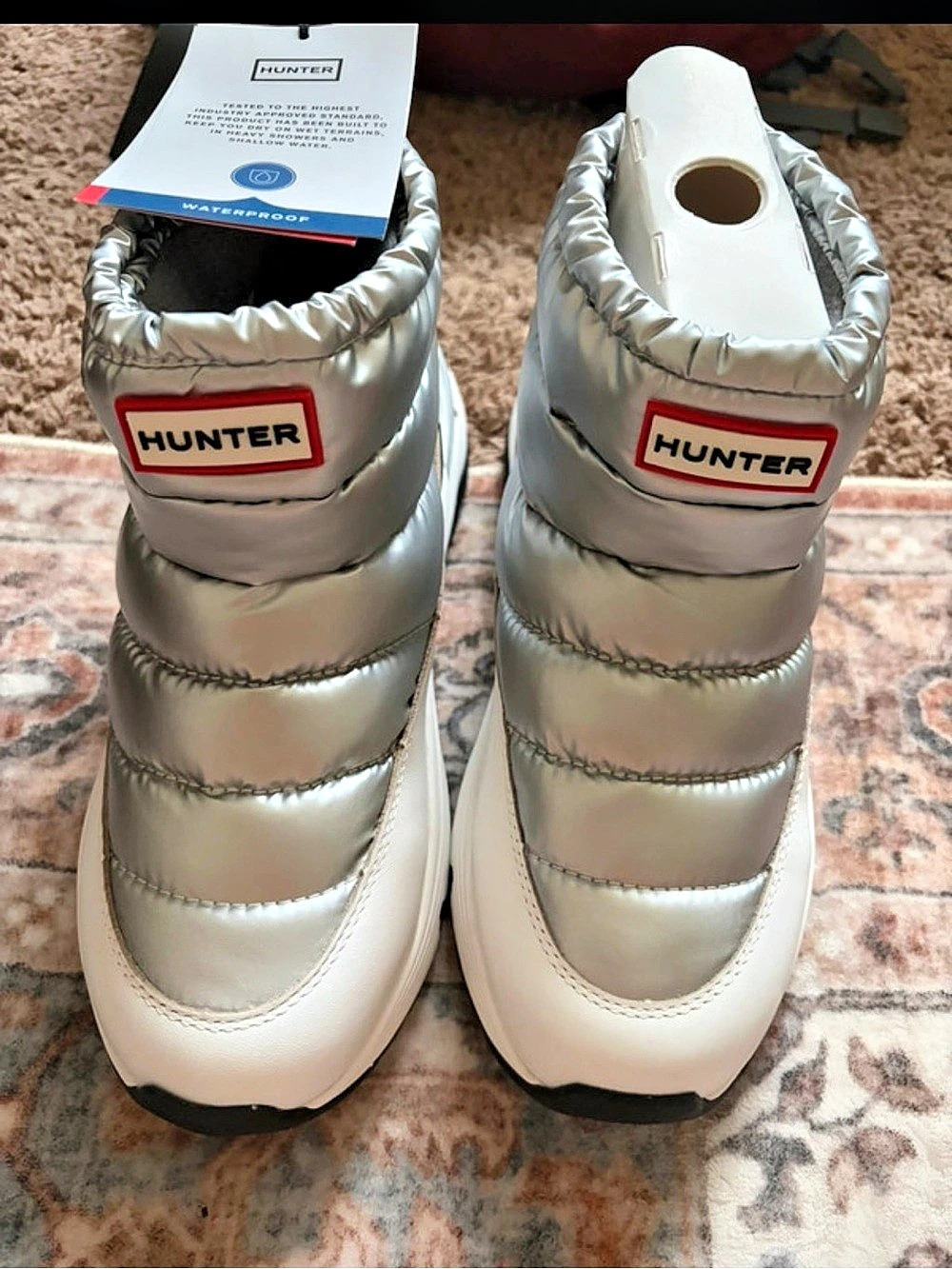 Hunter Women's Maribel Lug Sole Insulated Waterproof Snow Booties Insulated